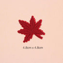 10 Pieces Mixed Embroidered Sew Iron on Patch Badge Maple Leaf Bag Hat Dress Applique DIY 4.8x4.8cm