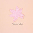 10 Pieces Mixed Embroidered Sew Iron on Patch Badge Maple Leaf Bag Hat Dress Applique DIY 4.8x4.8cm
