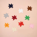 10 Pieces Mixed Embroidered Sew Iron on Patch Badge Maple Leaf Bag Hat Dress Applique DIY 4.8x4.8cm