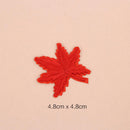 10 Pieces Mixed Embroidered Sew Iron on Patch Badge Maple Leaf Bag Hat Dress Applique DIY 4.8x4.8cm