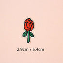 14 Pieces Rose Flower Applique Badge Embroidered Sew on Iron on Floral Patch Dress Decoration Craft
