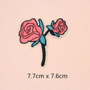 14 Pieces Rose Flower Applique Badge Embroidered Sew on Iron on Floral Patch Dress Decoration Craft