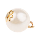 10 Pieces Metal Pearl Pendants Charms Findings For Fashion Jewelry Making Crafts 12mm