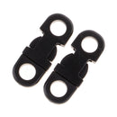 20 Pieces Resin POM Side Release Safety Press Buckles Adjusting Clips Black