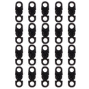 20 Pieces Resin POM Side Release Safety Press Buckles Adjusting Clips Black