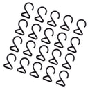 20 Pieces DIY Jewelry Accessories Resin POM Clasps Clip Hooks Black For Garment