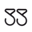 20 Pieces DIY Jewelry Accessories Resin POM Clasps Clip Hooks Black For Garment