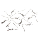 10 Piece Stainless Steel Silver Ear Wire Earwires Ear Hook Earring Connector Findings Jewelry Making