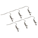 10 Piece Stainless Steel Silver Ear Wire Earwires Ear Hook Earring Connector Findings Jewelry Making