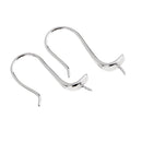 1 Pair of Sterling 925 Silver Ear Wire Ear Hooks Earring Findings Base DIY Jewelry