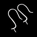 1 Pair of Sterling 925 Silver Ear Wire Ear Hooks Earring Findings Base DIY Jewelry