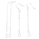 A Pair Of 925 Sterling Silver Ear Clip Earwires Earring Findings Accessories