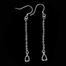 A Pair Of 925 Sterling Silver Ear Clip Earwires Earring Findings Accessories