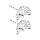 2 Pieces 925 Sterling Silver Earrings Settings Pearl Gemstone Crystal Ear Studs Blank Base Holders Jewelry Findings