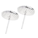 2 Pieces 925 Sterling Silver Earrings Settings Pearl Gemstone Crystal Ear Studs Blank Base Holders Jewelry Findings