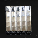10x Rhinestone Square Button DIY Bridal Wedding Garment Dress Embellshiment