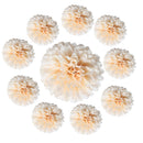 10 Pieces 5.5cm Artificial Silk Chrysanthemum Flower Head for DIY Wedding Decoration - Champagne