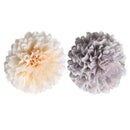 10 Pieces 5.5cm Artificial Silk Chrysanthemum Flower Head for DIY Wedding Decoration - Champagne