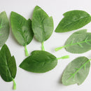 50 Pieces Fake Leaves Artificial Rose Leaf Leaves For Bouquet Garland Wedding Decorations