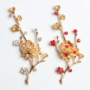 Rhinestone Crystal Craft Embellishment Flatback Button Wedding DIY Decor Red