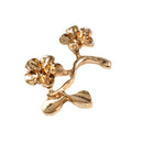 20 Pieces Vintage Metal Branch Flowers DIY Wedding Bridal Pearl Crystal Hair Pins Bridesmaid Clips Side Comb Embellishment