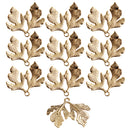 10 Pieces Alloy Leaf Charms Pendants for DIY Craft Jewelry Making Accessory Gold