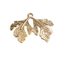 10 Pieces Alloy Leaf Charms Pendants for DIY Craft Jewelry Making Accessory Gold