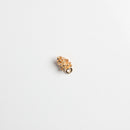 10 Pieces Gold Pine Cone Charms Pendant Hair Jewelry for Hair Clip Pin Slide DIY Accessories
