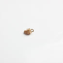 10 Pieces Gold Pine Cone Charms Pendant Hair Jewelry for Hair Clip Pin Slide DIY Accessories