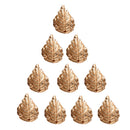 10 Pieces Vintage Golden Alloy Leaf Leaves Pendant Charms for DIY Jewelry Making