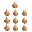 10 Pieces Vintage Golden Alloy Leaf Leaves Pendant Charms for DIY Jewelry Making