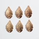 10 Pieces Vintage Golden Alloy Leaf Leaves Pendant Charms for DIY Jewelry Making