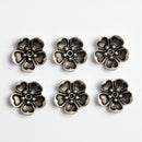 20 Pieces Flower Flatback Buttons Decorative Beads DIY Craft Embellishments 15mm