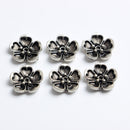 20 Pieces Flower Flatback Buttons Decorative Beads DIY Craft Embellishments 15mm
