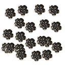 20 Pieces Flower Flatback Buttons Decorative Beads DIY Craft Embellishments 15mm