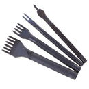 Leather Craft 4mm 1/2/4/6 Prong DIY Diamond Lacing Stitching Chisel Set / Leathercraft Hand Working Tools Hole Punch Lacing Stitching Perforate