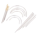 6 Pieces Curved Needles Upholstery Repair Quilting + 8 Pieces Large Eye Needles Wool Thick Knitter Yarn Hand Sewing Darning Crafts
