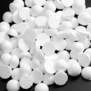 100 Pieces 20mm White Modelling Craft Solid Polystyrene Foam Balls Hemispheres