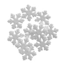 10 Pieces CHRISTMAS TREE FROZEN WHITE FOAM SNOWFLAKE HANGING DECORATION CRAFTS Festival Ornaments