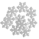 10 Pieces CHRISTMAS TREE FROZEN WHITE FOAM SNOWFLAKE HANGING DECORATION CRAFTS Festival Ornaments
