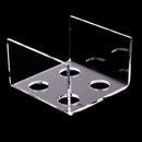 New Fashion Clear Acrylic Homemade Lipstick Mould Holder Lip Balm Mold Stand Four Holes Shelf Cosmetic Tools