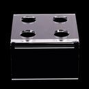New Fashion Clear Acrylic Homemade Lipstick Mould Holder Lip Balm Mold Stand Four Holes Shelf Cosmetic Tools