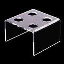 New Fashion Clear Acrylic Homemade Lipstick Mould Holder Lip Balm Mold Stand Four Holes Shelf Cosmetic Tools
