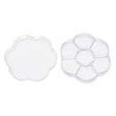 Flower Shaped Plastic 7 Slots Adjustable Jewelry Storage Box Case Organizer