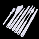 7 Pieces/Set Plastic Artist Palette Cutters Set for Artist Painting Shaping Tool
