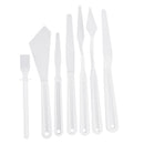 7 Pieces/Set Plastic Artist Palette Cutters Set for Artist Painting Shaping Tool