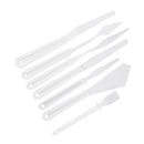 7 Pieces/Set Plastic Artist Palette Cutters Set for Artist Painting Shaping Tool