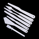 7 Pieces/Set Plastic Artist Palette Cutters Set for Artist Painting Shaping Tool