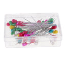 100 Pieces Plastic Pearl Head Pins Straight Dressmaker Pins for Sewing Crafts Decoration