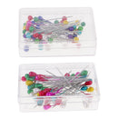 100 Piece Multicolor Pearl Head Pins Sewing Pins Tailor Dressmaking Hijab Scarf Pins